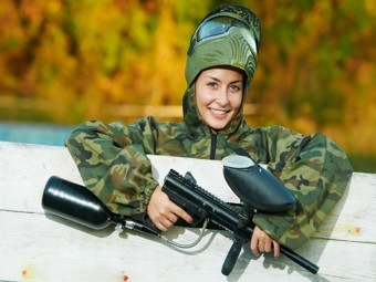 Ladies paintball