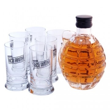 Red army vodka shotglas granaat